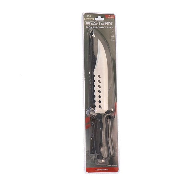 Faca Esportiva C/bainha Skar Sp96 Western
