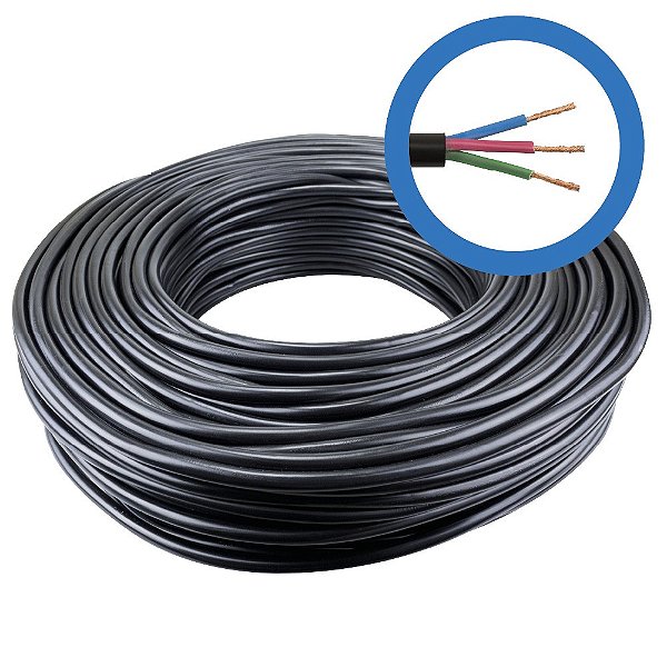 Fio Cabo Pp 3 X 1,50mm (Metro)