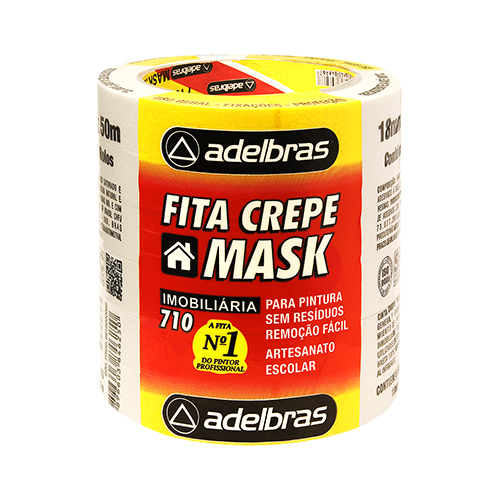 Fita Crepe 18mmx50mt Mask-crepe Adelbras