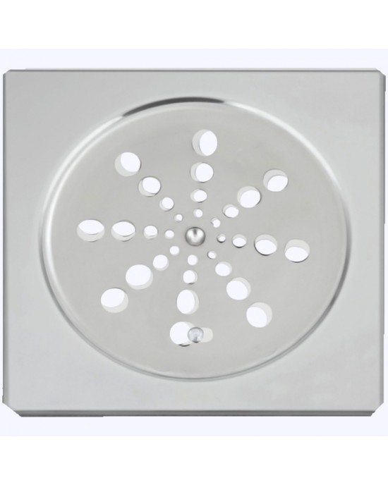 Grelha Inox Quadrada 10cm Fixa