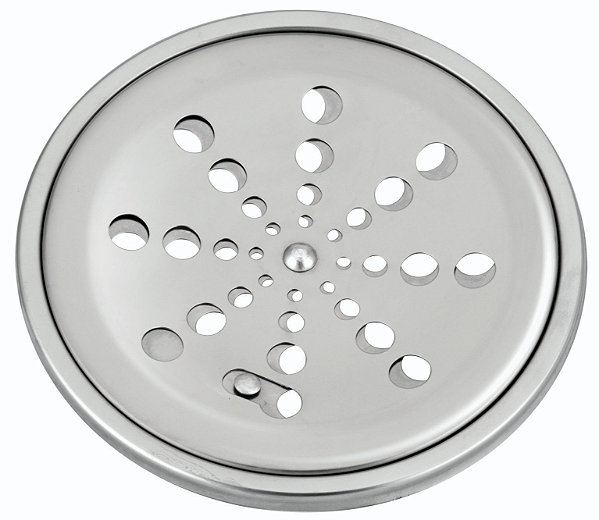 Grelha Inox Redonda 150mm Cromada