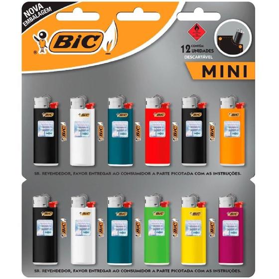 Isqueiro a Gas Descartavel Mini Bic