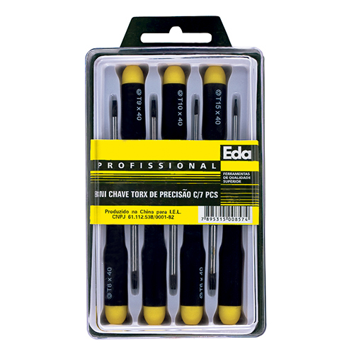Jogo Chave Torx Precisao 7 Pcs 8ni Eda