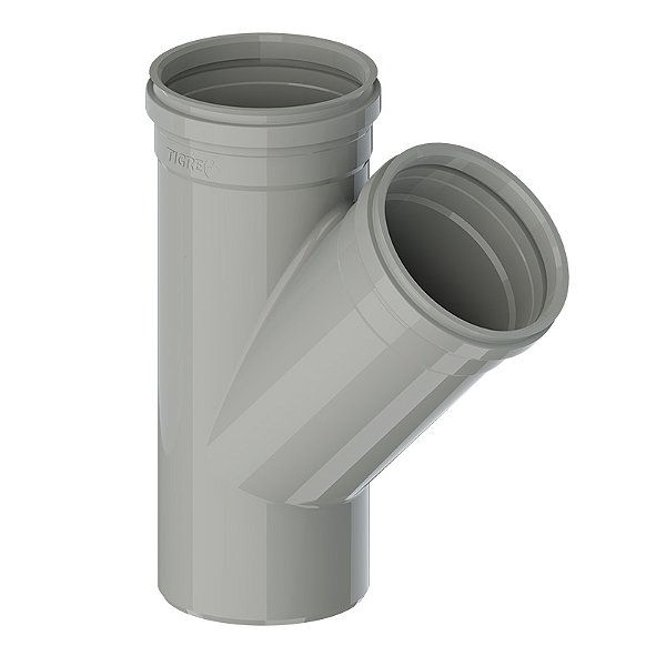 Juncao esgoto simples 100mm x 75mm serie r tigre