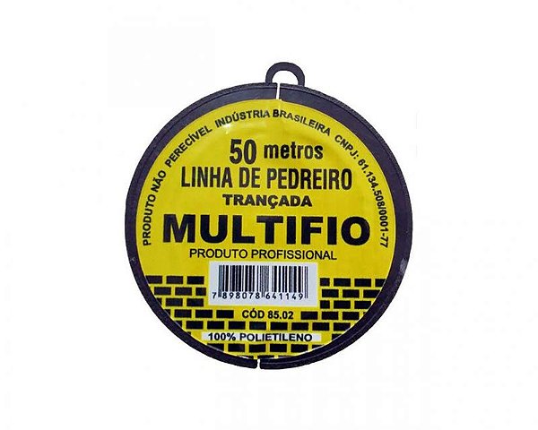 Linha Pedreiro 50m Multifio Trançada Polibel
