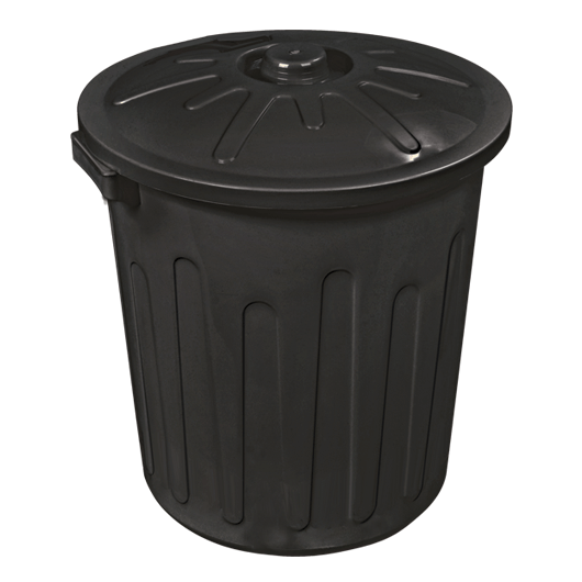 Lixeira com Tampa 30l Preta