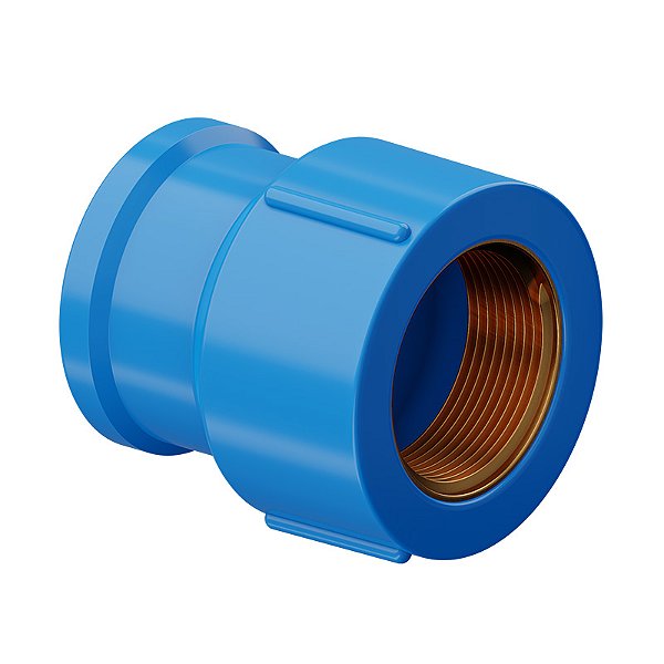 Luva Bucha Latao 25mm X 1/2" (Azul) Tigre