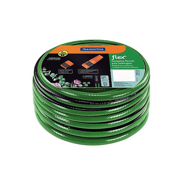 Mangueira Agua 1/2 Kit 20m C/engate e Esguicho Flex Reforcada