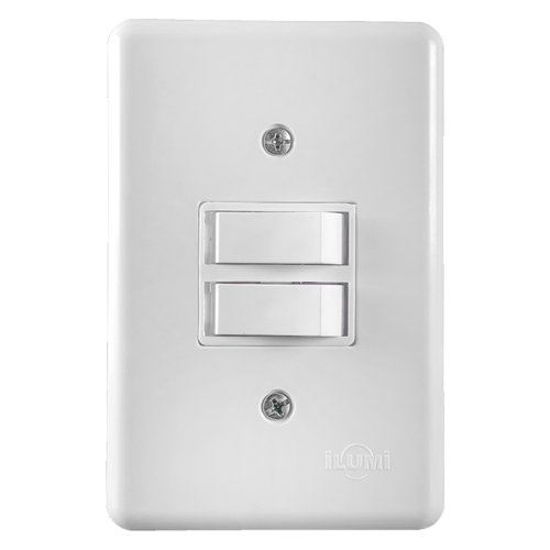 Modulo Embutir 2 Interruptores Simples 6a Stylus Ilumi