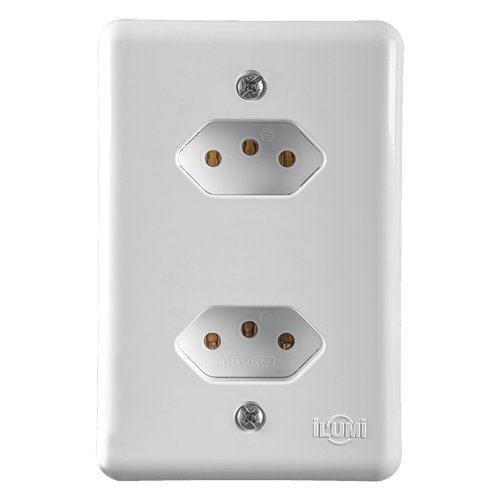 Modulo Embutir 2 Tomadas 10a Stylus Monobloco Ilumi