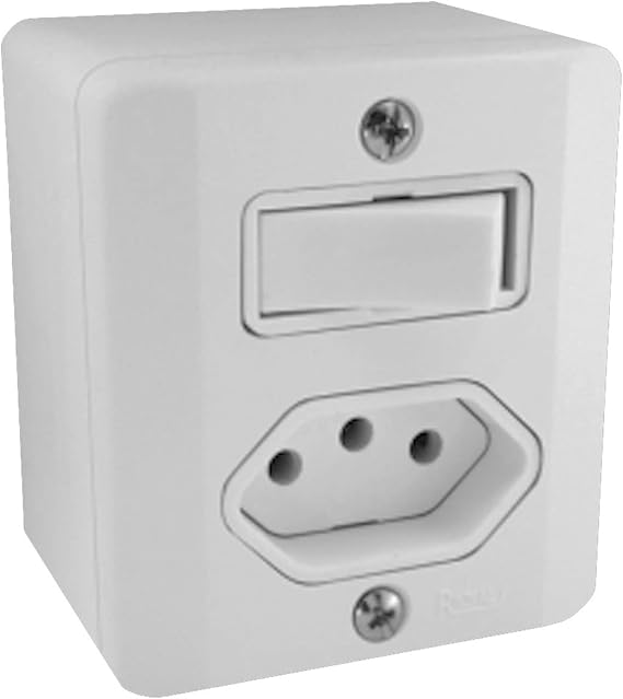 Modulo Sobrepor 1 Interruptor + 1 Tomada 10a Ilumi