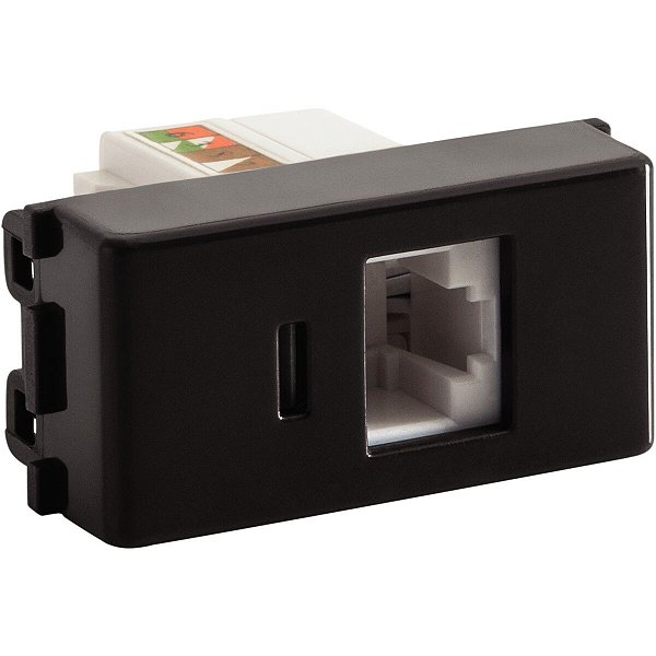 Modulo Tomada Rj45 Modular Liz Grafite