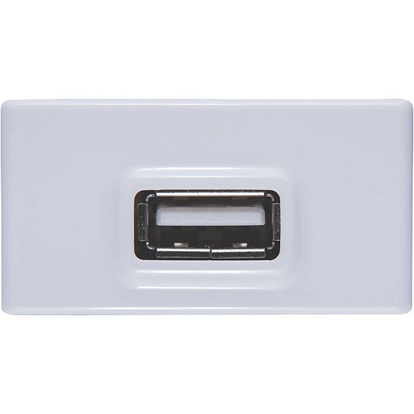 Modulo Tomada Usb Modular Liz Branca