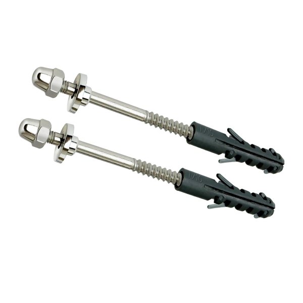 Parafuso de Fixacao Inox C/canopla Abs S-10 (Par) Cr