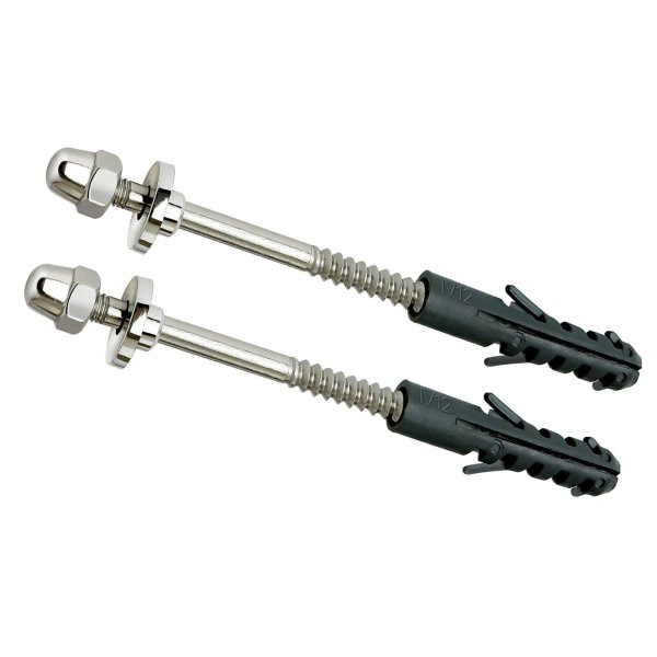 Parafuso de Fixacao Inox C/canopla Abs S-12 (Par) Cr