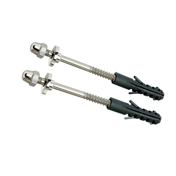 Parafuso de Fixacao Inox C/canopla Abs S-8 (Par) Cr