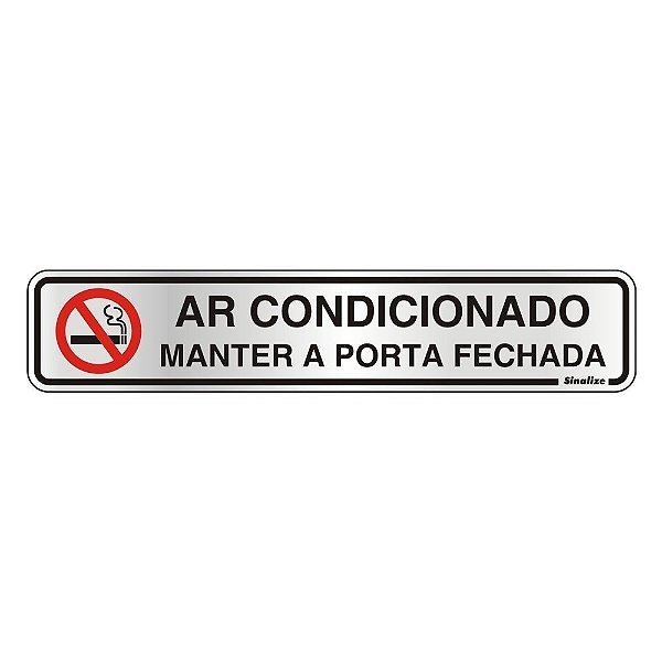 Placa Sinal. 05X25 "ar Condicionado"