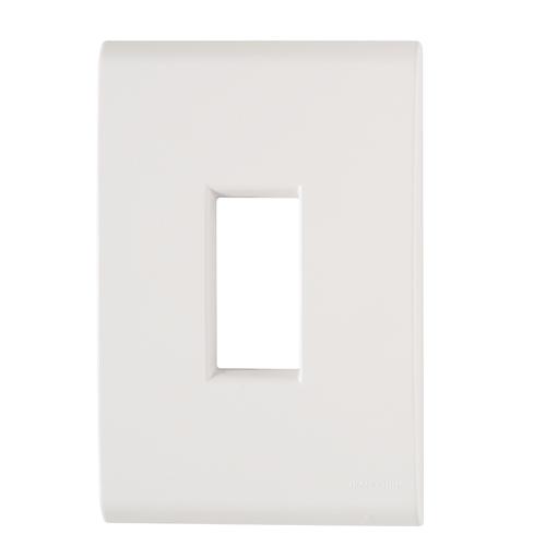 Placa/suporte 4x2 1 Posto Vertical Liz Branca