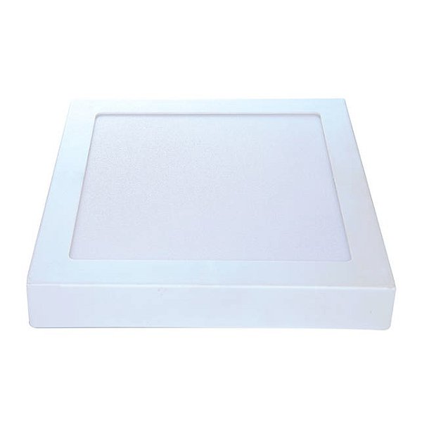 Plafon Sobrepor 12w Branco 6500k Quadrado