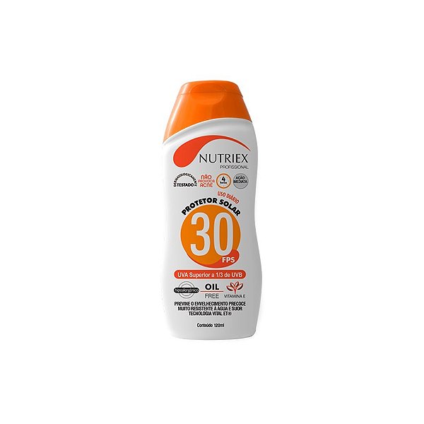 Protetor Solar Fator 30 120ml Nutriex