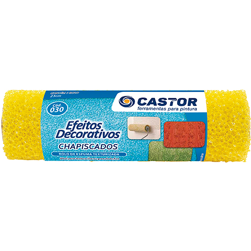 Rolo Textura Pintura Espuma 23cm Castor