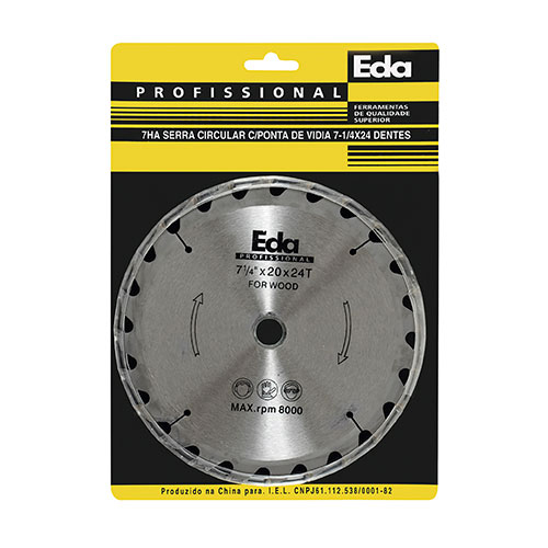 Serra Circular P/ Madeira 7.1/4 X 24 X 20 24d Eda