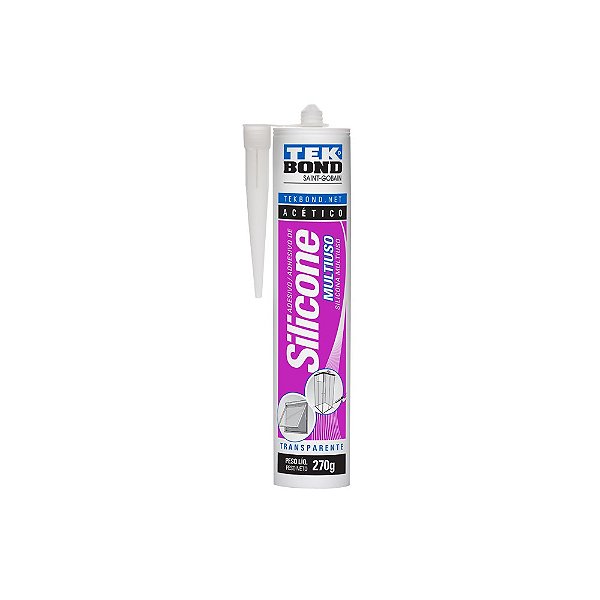 Silicone Acetivo 270g Multiuso Incolor Tekbond