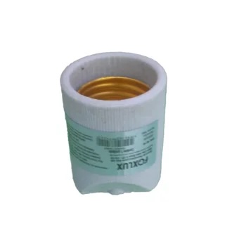 Soquete Porcelana E27 Branco Foxlux