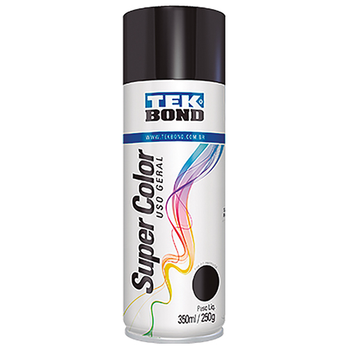 Spray Geral Preto Bril 350ml Tekbond