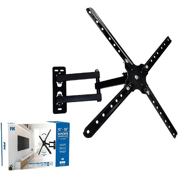 Suporte Tv 10 - 60" Tri Articulado C/ Inclinacao