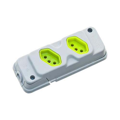 Tomada Barra a Dupla 2p+t 20a Cinza