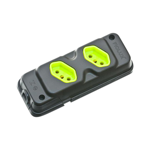 Tomada Barra a Dupla 2p+t 20a Preta