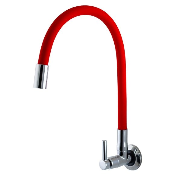 Torneira Cozinha Parede Bica Movel e Flexivel 5/8" Red Vitacor 1/4v Alfa
