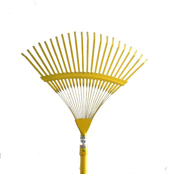 Vassoura Grama Chapa 22 Dentes Fixa com Cabo