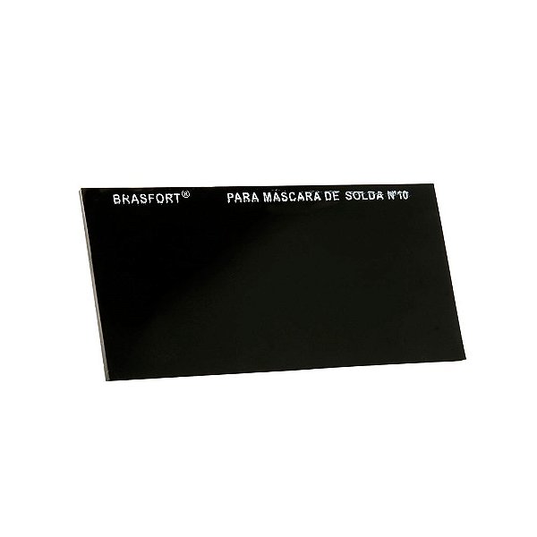 Vidro Retangular Escuro Mascara Solda 10  8073