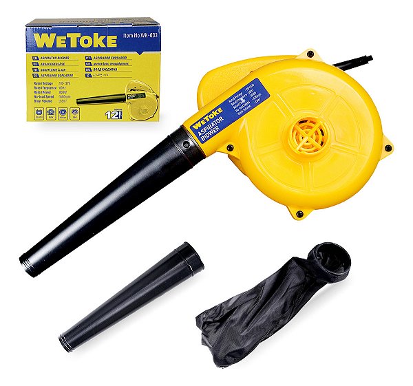 Soprador de Folhas 800w 110v com Coletor Wetoke