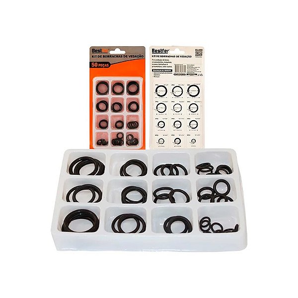 Anel Borracha Diversos C/ 50pcs Bestfer