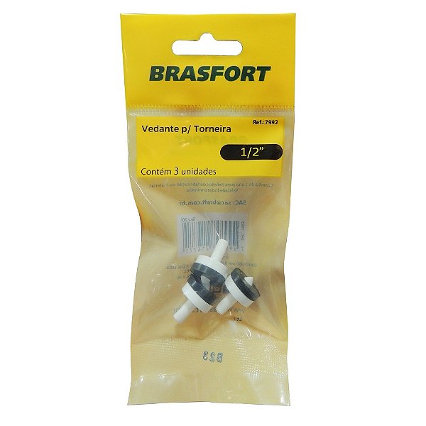 Vedante Pvc Torneira 1/2 com 3 Pecas Brasfort