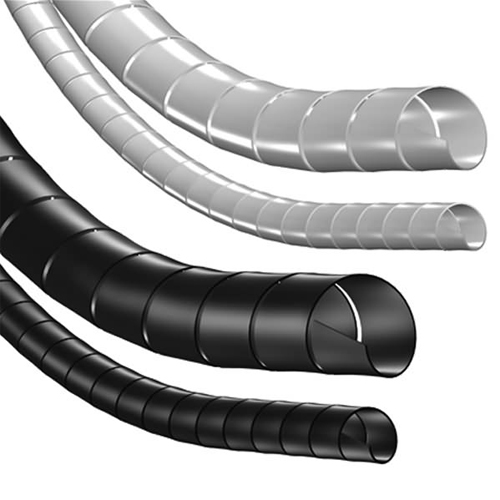 Organizador Fio Espiral 10mm X 1m Preto Overtime