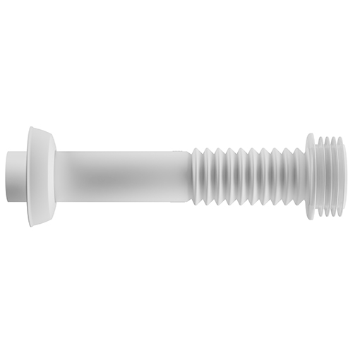 Tubo Ligação PVC Branco Ajustável Sanfonado Astra