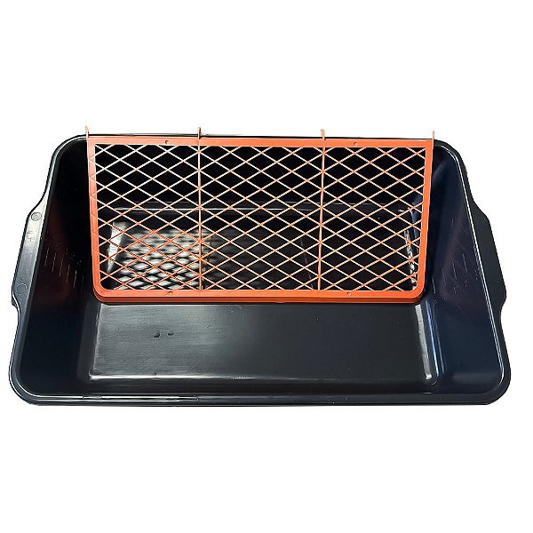 Bandeja Parea Pintura Plastica 45cm Preta 2846