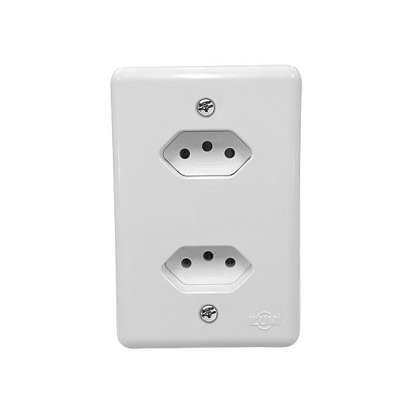 Modulo Embutir 2 Tomadas 20a Stylus Monobloco Ilumi