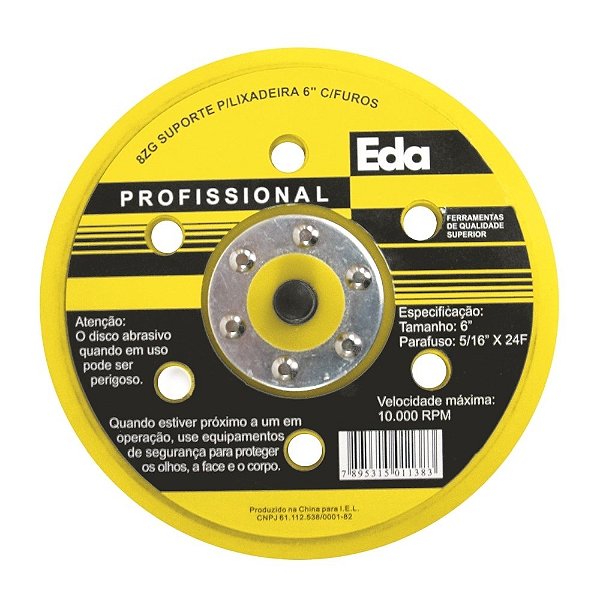 Disco de Borracha P/lixac/ Velcro Eda