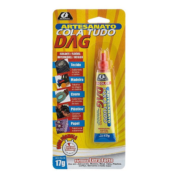 Cola Tudo Artesanato 17g Dag Incolor Garin