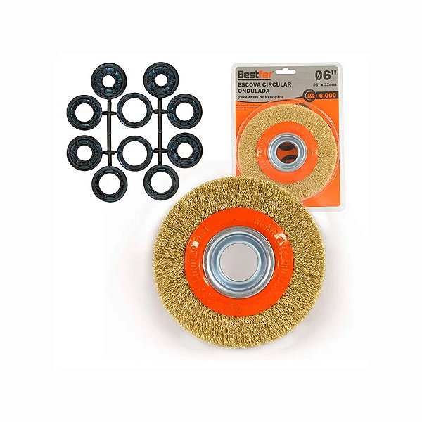 Escova Aco Circular 6" X 32mm Bestfer