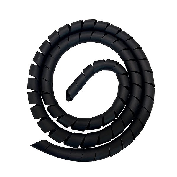 Organizador Fio Espiral 1/2 X 1,5m Preto