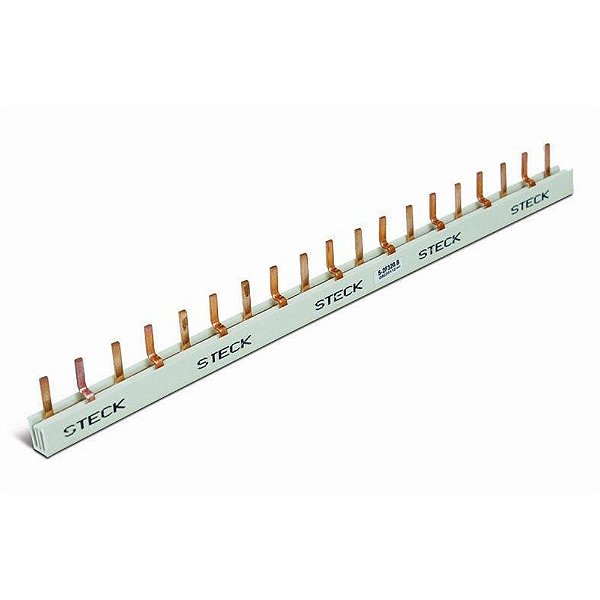 Barramento Pente DIN Bifásico 80 A 16 Polos 220/440 V 2x8 P Steck