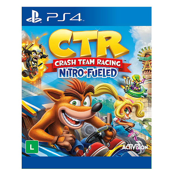Jogo Crash™ Team Racing Nitro-Fueled - PS4 Mídia Digital