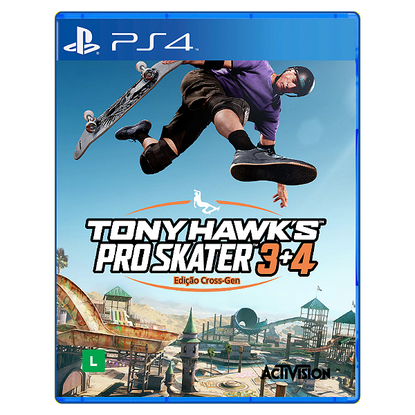 Jogo Tony Hawk's™ Pro Skater™ 3 + 4 - Edição Cross-Gen - PS4 Mídia Digital