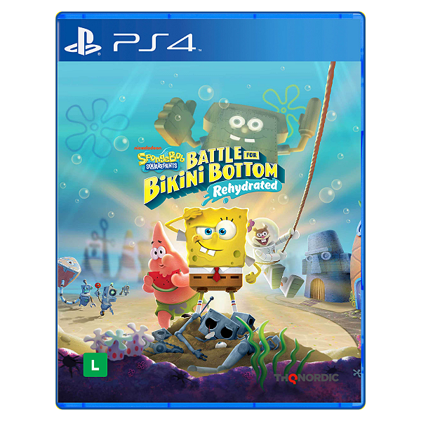 Jogo Bob Esponja Calça Quadrada - PS4 Mídia Digital